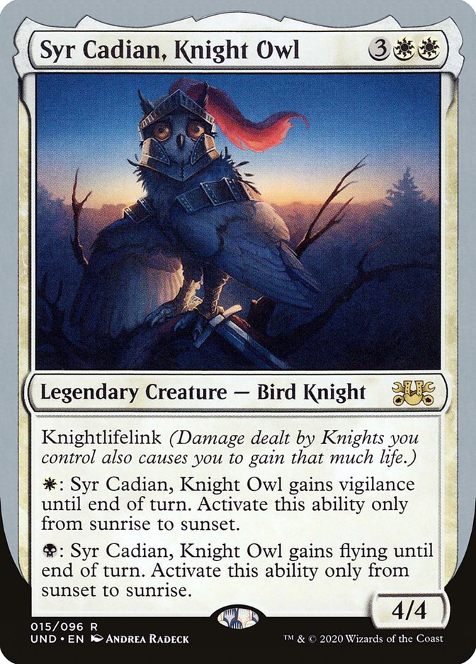 Syr Cadian, Knight Owl 15/96 (Unsanctioned) 