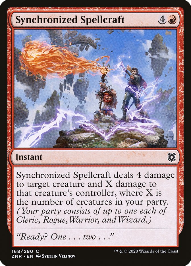 Synchronized Spellcraft 168/280 (Zendikar Rising) 