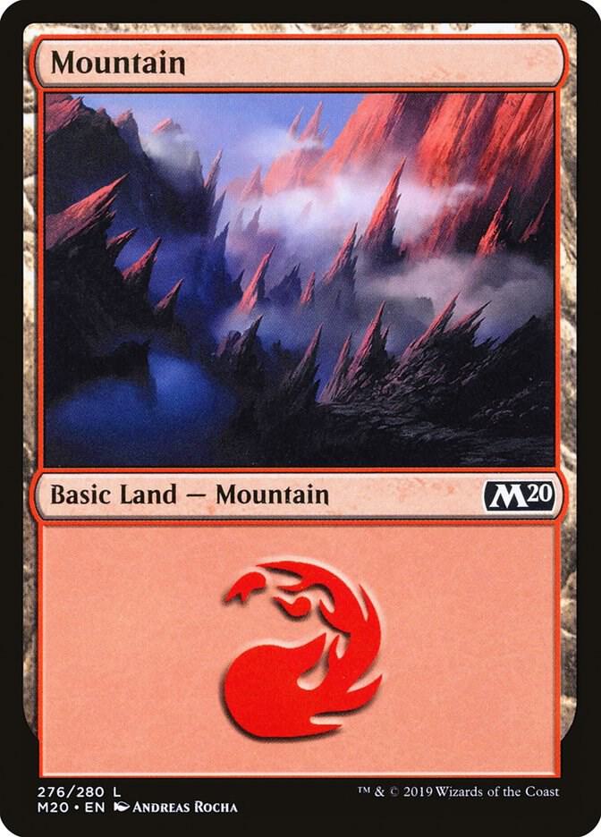 Mountain 276/280 (Core Set 2020)  - Foil