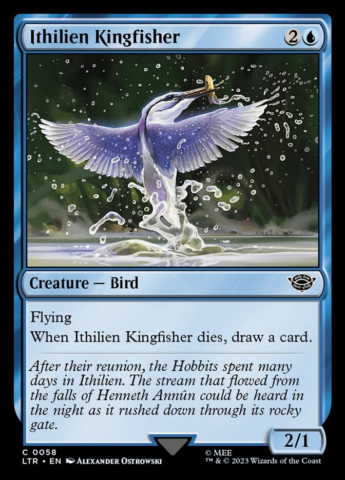 Ithilien Kingfisher 58 (Universes Beyond: The Lord of the Rings: Tales of Middle-earth)  - Foil