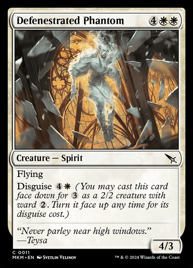 Defenestrated Phantom 11/286 (Murders at Karlov Manor)  - Foil