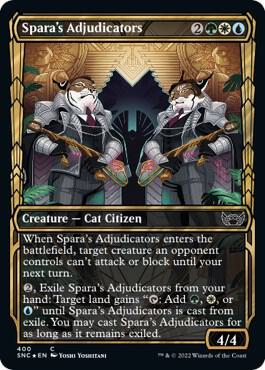 Sparas Adjudicators Gilded Foil 400/281 (Streets of New Capenna)  - Foil