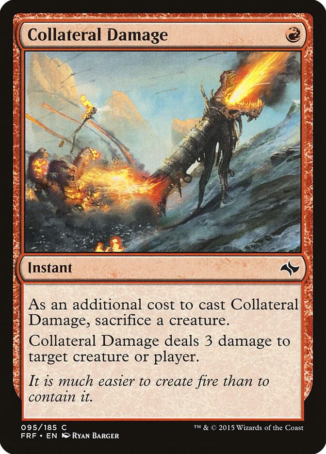 Collateral Damage 95/185 (Fate Reforged)  - Foil