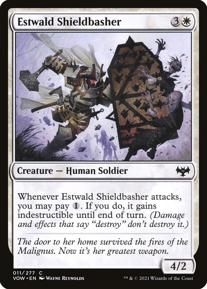 Estwald Shieldbasher 11/277 (Innistrad: Crimson Vow)  - Foil