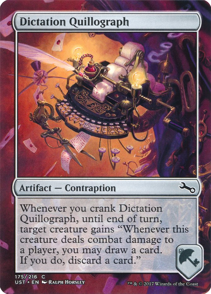 Dictation Quillograph 175/216 (Unstable) 