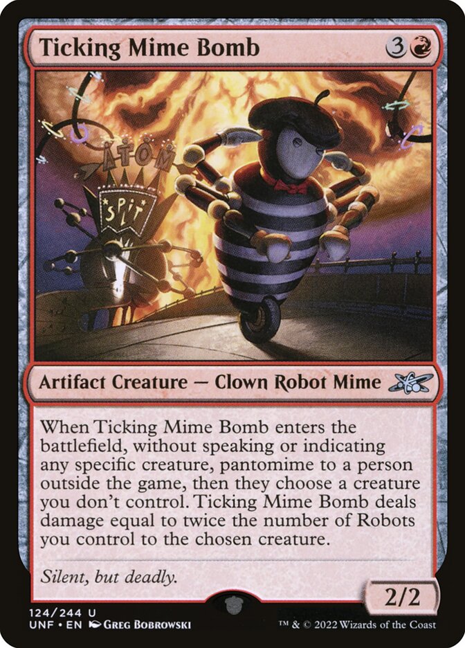 Ticking Mime Bomb 124/244 (Unfinity) 