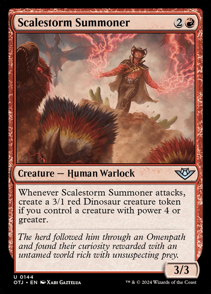 Scalestorm Summoner 144 (Outlaws of Thunder Junction)  - Foil