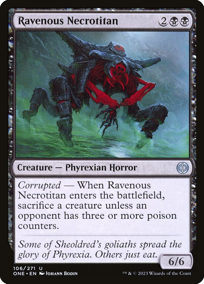 Ravenous Necrotitan 106/271 (Phyrexia: All Will Be One) 