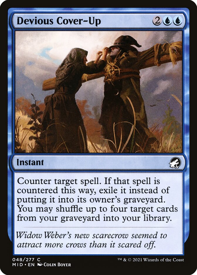 Devious Cover-Up 48/277 (Innistrad: Midnight Hunt)  - Foil