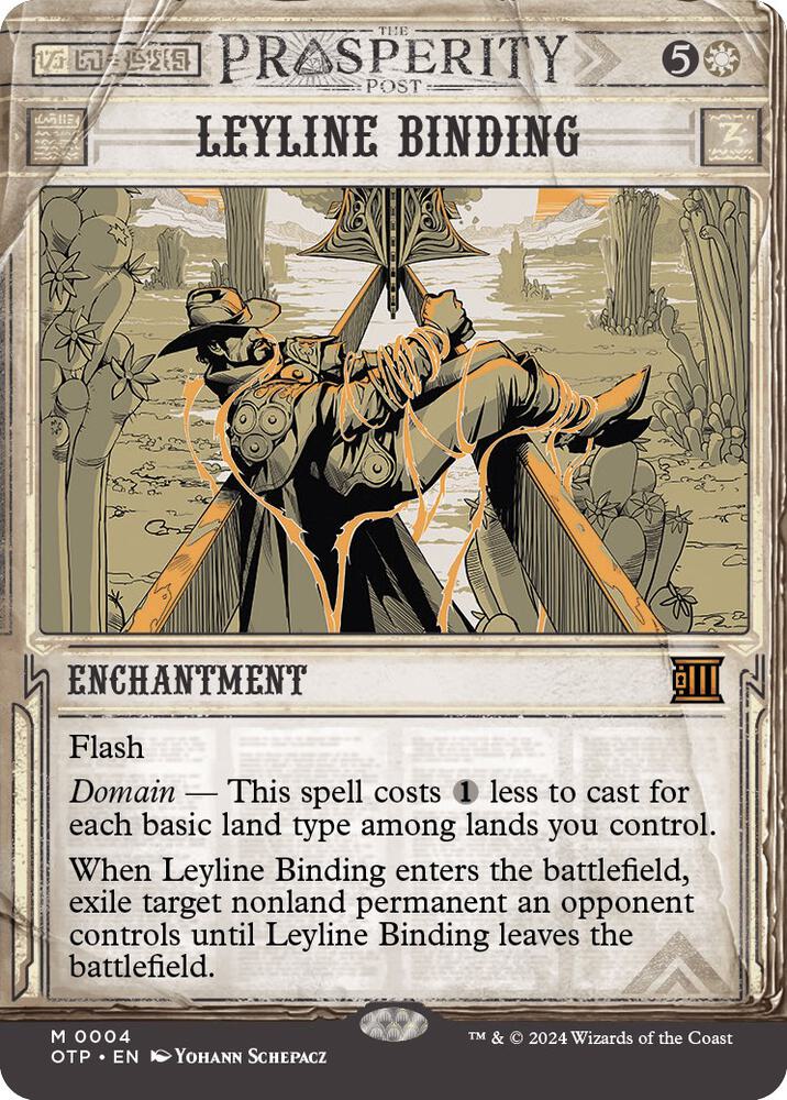 Leyline Binding 4/65 (Outlaws of Thunder Junction: Breaking News)  - Showcase Foil