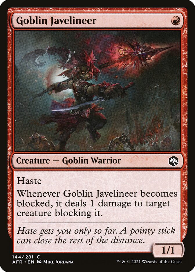 Goblin Javelineer 144 (Adventures in the Forgotten Realms) 
