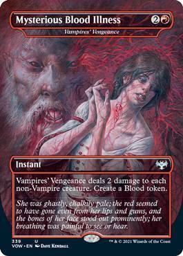 Mysterious Blood Illness Vampires Vengeance 339/277 (Innistrad: Crimson Vow)  - Foil