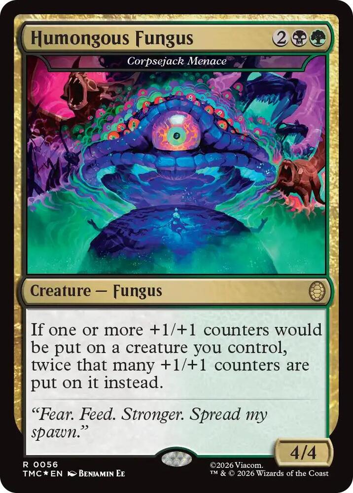 Humongous Fungus // Corpsejack Menace 56 (Commander: Teenage Mutant Ninja Turtles)  - Surge Foil