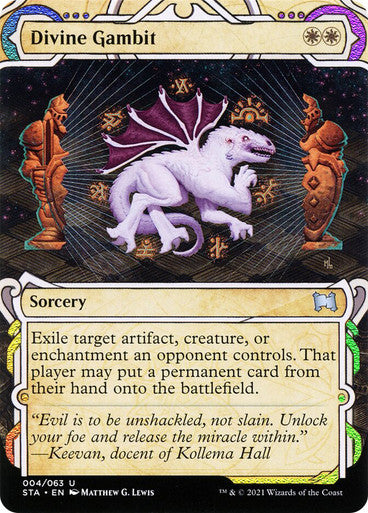 Divine Gambit  4 (Strixhaven: Mystical Archives)  - Etched Foil