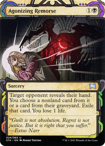 Agonizing Remorse  24 (Strixhaven: Mystical Archives)  - Etched Foil