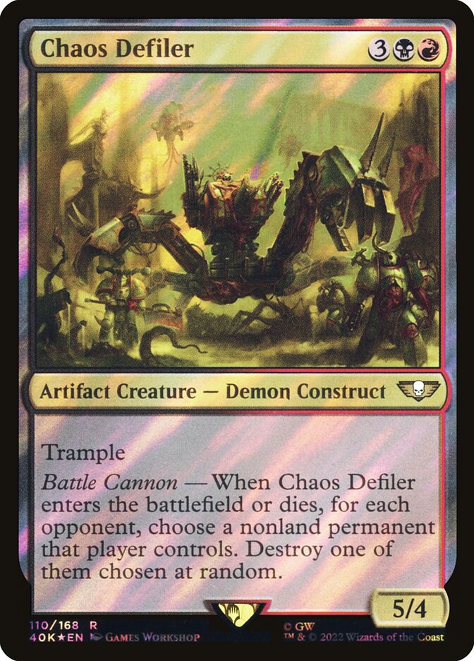 Chaos Defiler  110★/617 (Universes Beyond: Warhammer 40,000)  - Surge Foil