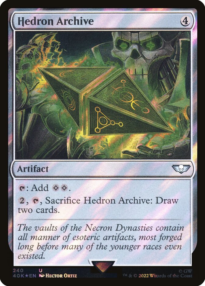 Hedron Archive  240★/617 (Universes Beyond: Warhammer 40,000)  - Surge Foil