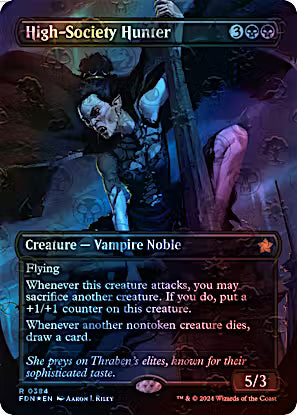 High-Society Hunter 384/291 (Foundations)  - Borderless Mana Foil