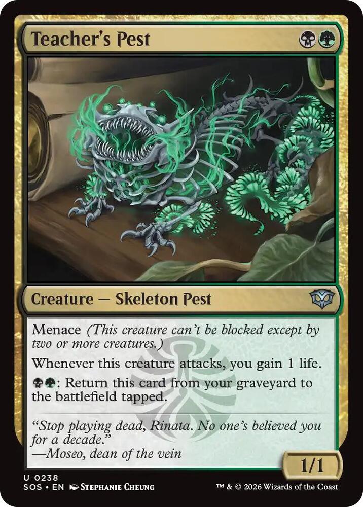 Teacher's Pest 238 (Secrets of Strixhaven)  - Foil