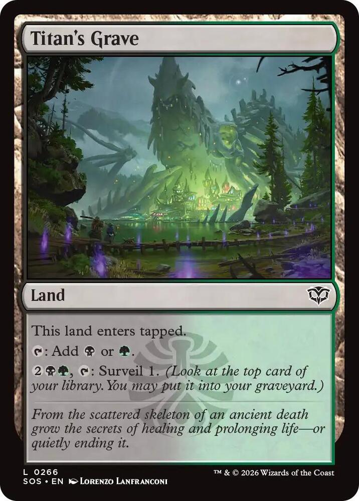 Titan's Grave 266 (Secrets of Strixhaven)  - Foil