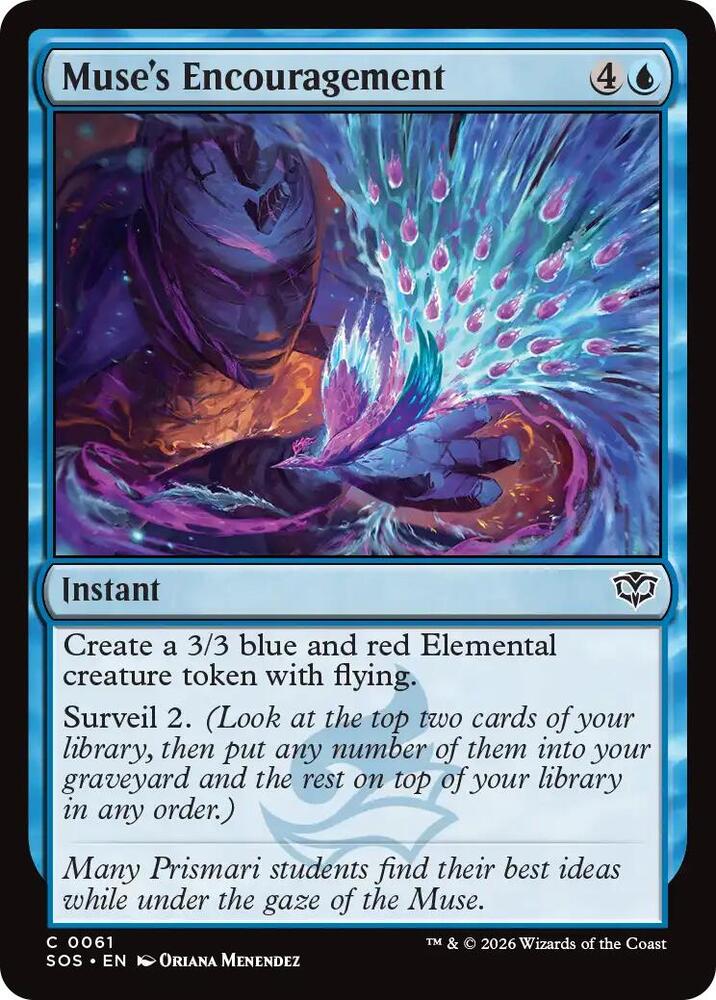 Muse's Encouragement 61 (Secrets of Strixhaven)  - Foil