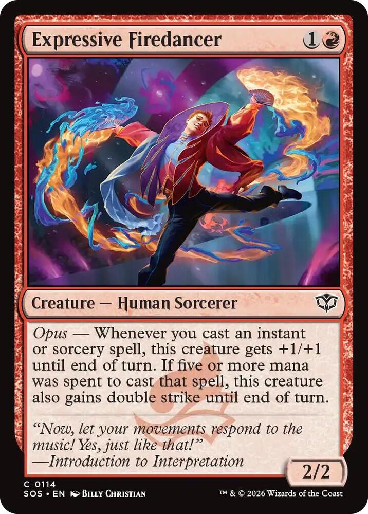 Expressive Firedancer 114 (Secrets of Strixhaven)  - Foil