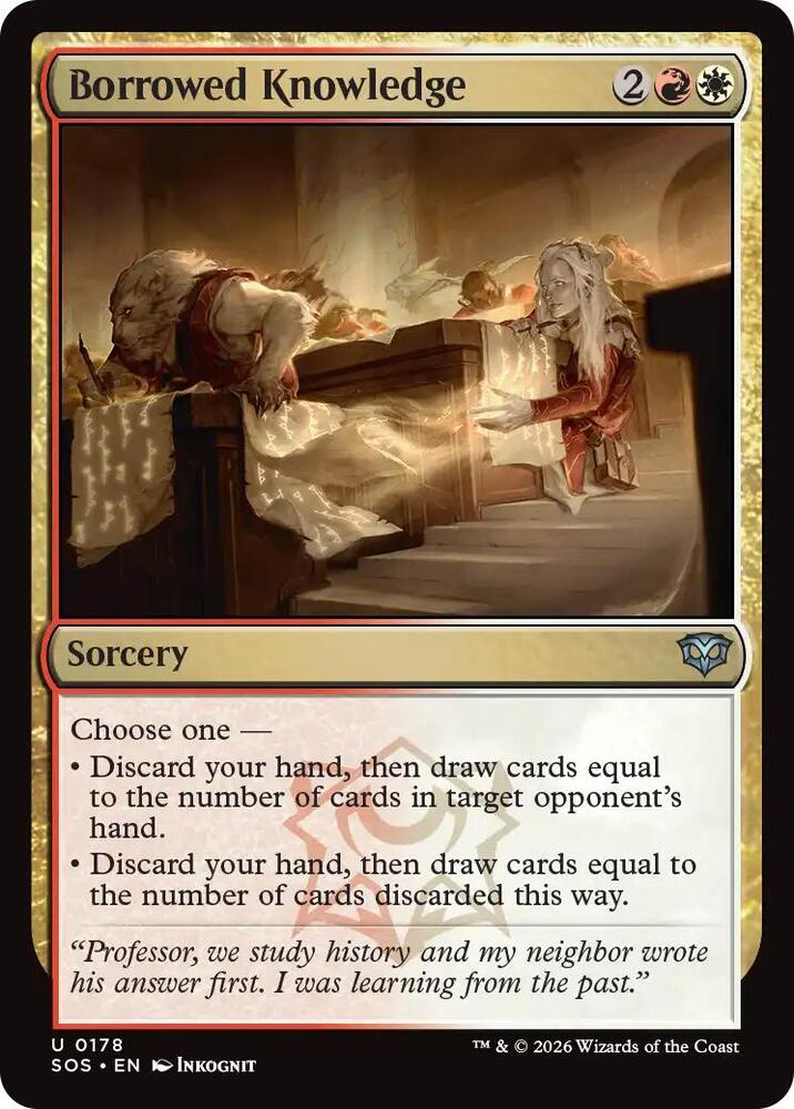 Borrowed Knowledge 178 (Secrets of Strixhaven)  - Foil