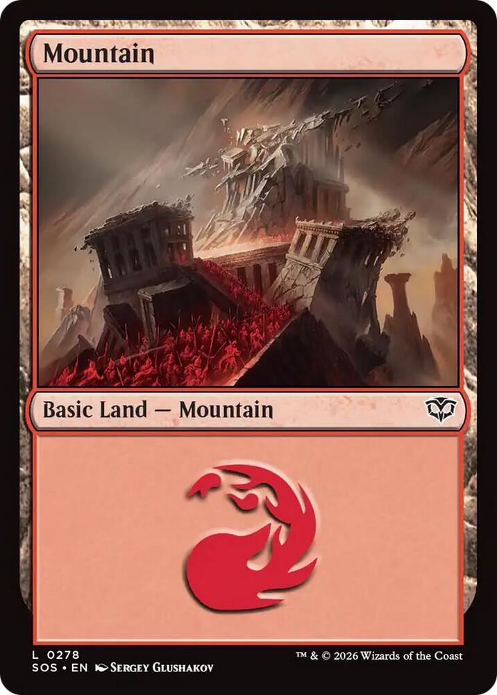 Mountain 278 (Secrets of Strixhaven)  - Foil