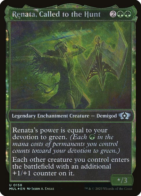 Renata, Called to the Hunt 158/65 (March of the Machine: Multiverse Legends)  - Showcase Halo Foil