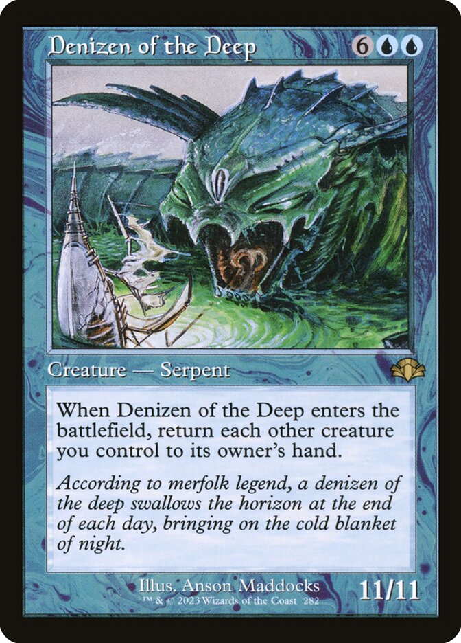 Denizen of the Deep 282/261 (Dominaria Remastered)  - Retro Foil