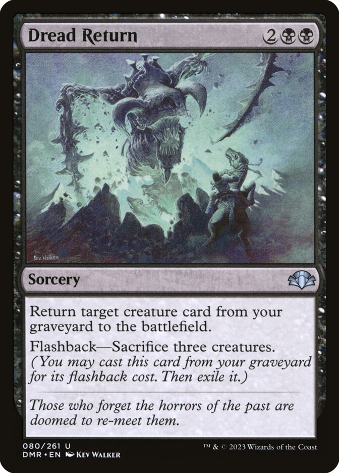 Dread Return 80/261 (Dominaria Remastered) 
