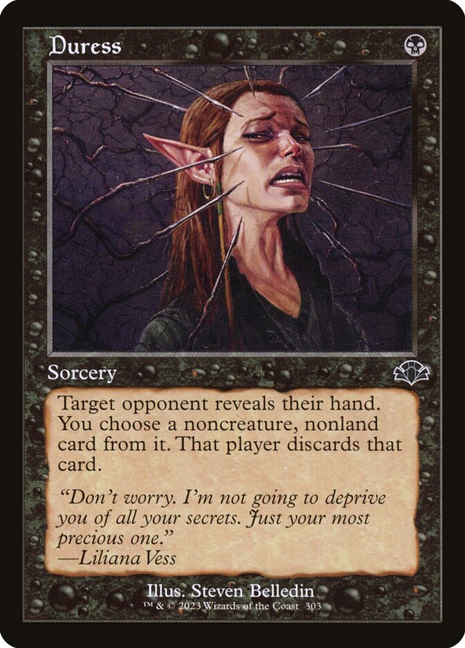 Duress 303/261 (Dominaria Remastered)  - Retro
