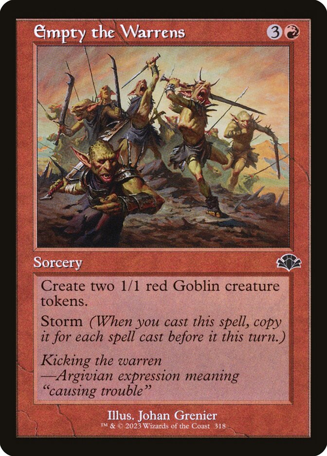 Empty the Warrens 318/261 (Dominaria Remastered)  - Retro