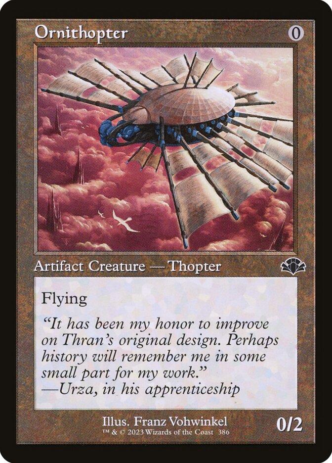 Ornithopter 386/261 (Dominaria Remastered)  - Retro