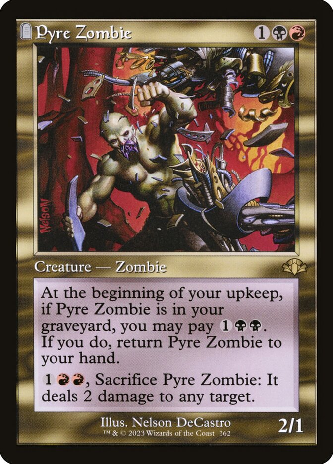 Pyre Zombie 362/261 (Dominaria Remastered)  - Retro