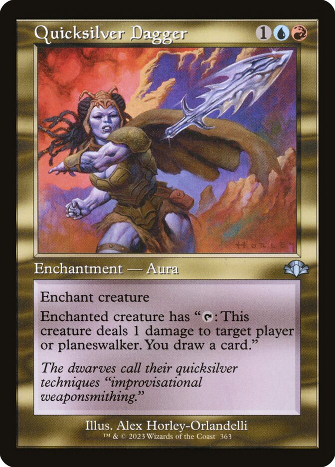 Quicksilver Dagger 363/261 (Dominaria Remastered)  - Retro