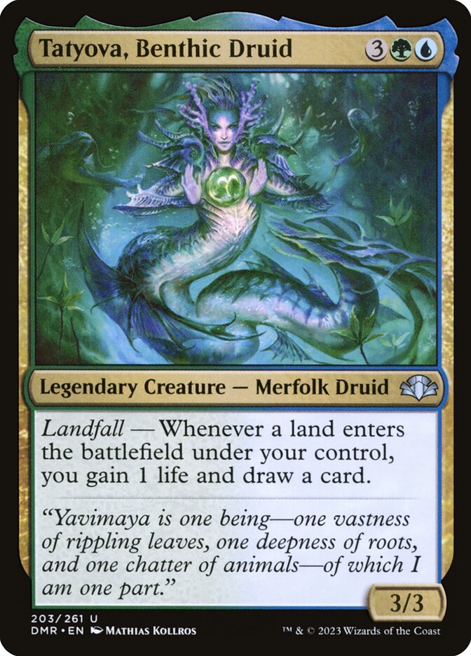Tatyova, Benthic Druid 203/261 (Dominaria Remastered) 