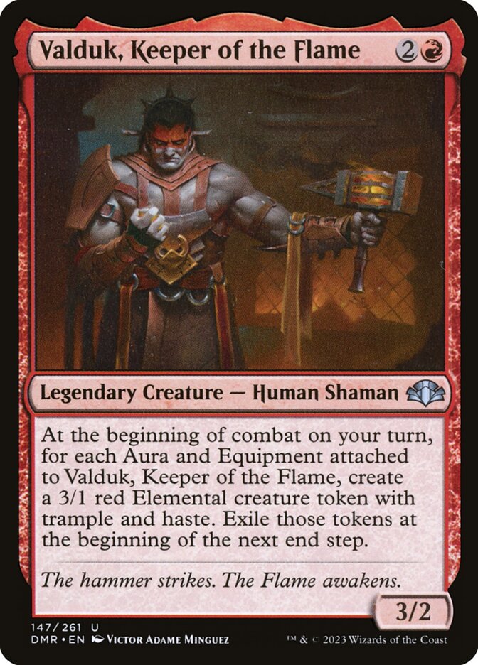 Valduk, Keeper of the Flame 147 (Dominaria Remastered) 