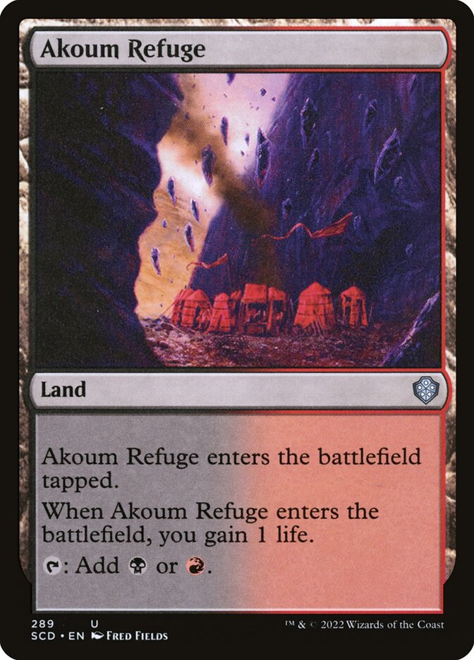 Akoum Refuge 289/352 (Starter Commander Decks) 
