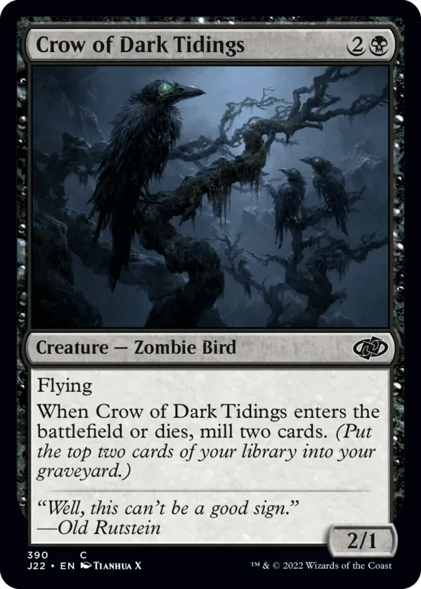Crow of Dark Tidings 390 (Jumpstart 2022) 