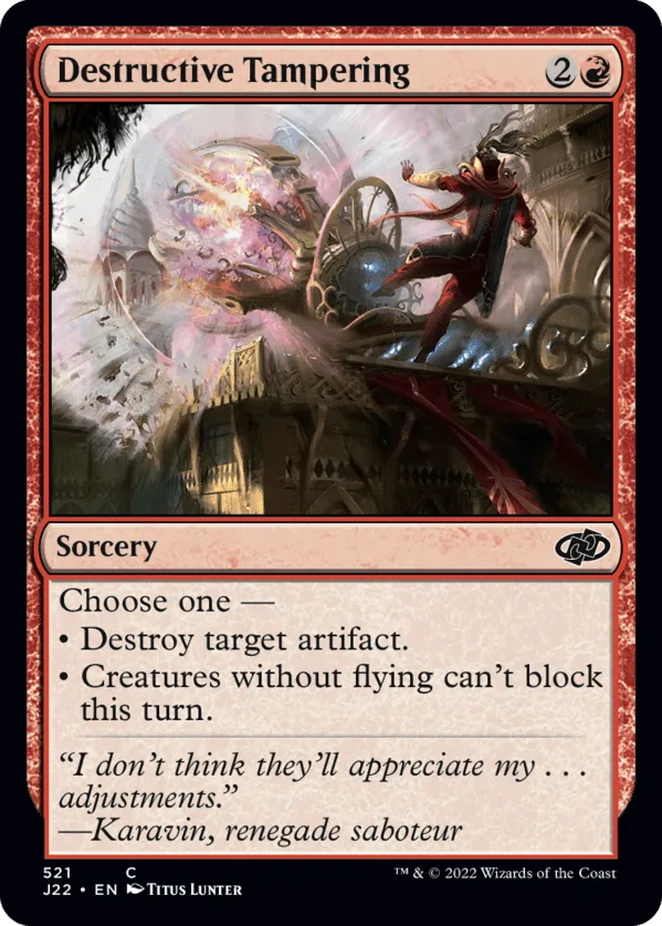 Destructive Tampering 521 (Jumpstart 2022) 