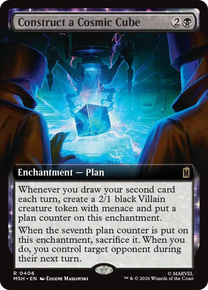 Construct a Cosmic Cube Extended Art 406 (Marvel Super Heroes)  - Extended Art