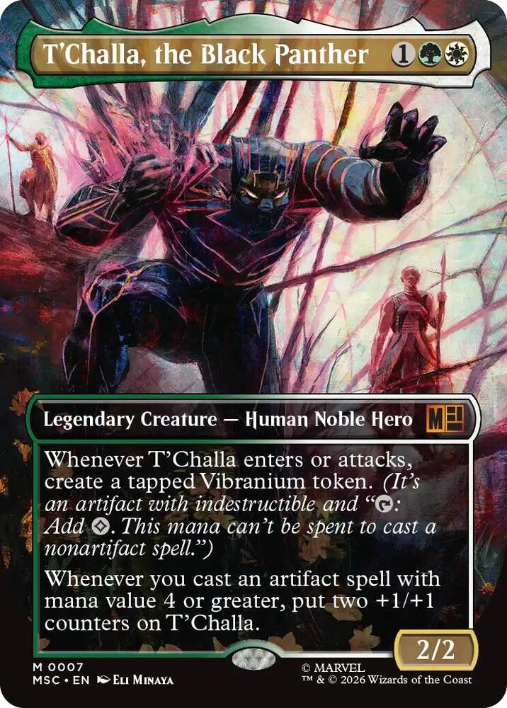 T'Challa, the Black Panther 7 (Commander: Marvel Super Heroes)  - Borderless Foil