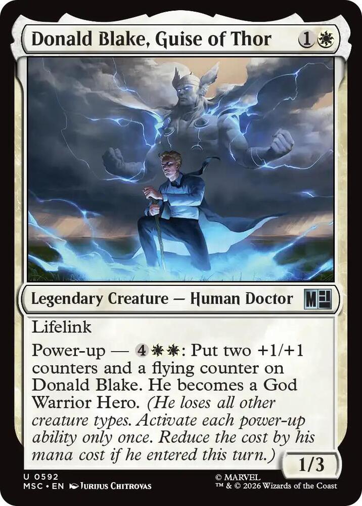 Donald Blake, Guise of Thor 592 (Commander: Marvel Super Heroes) 