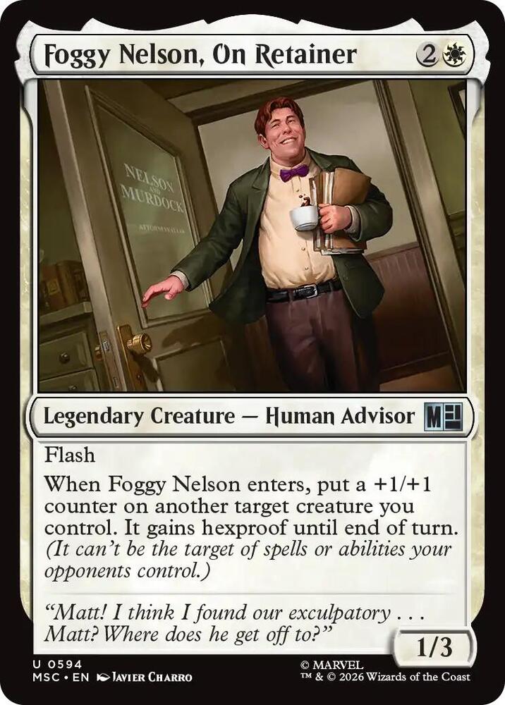 Foggy Nelson, On Retainer 594 (Commander: Marvel Super Heroes) 