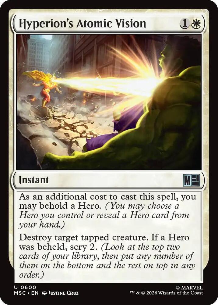 Hyperion's Atomic Vision 600 (Commander: Marvel Super Heroes) 