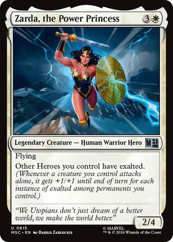 Zarda, the Power Princess 615 (Commander: Marvel Super Heroes)  - Foil