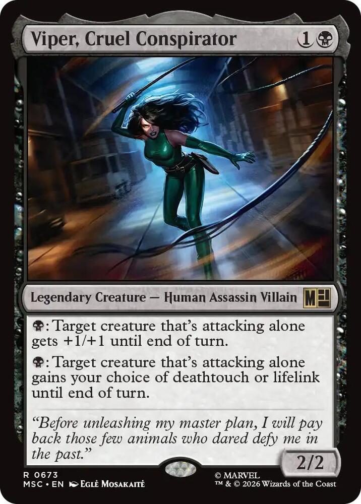Viper, Cruel Conspirator 673 (Commander: Marvel Super Heroes) 