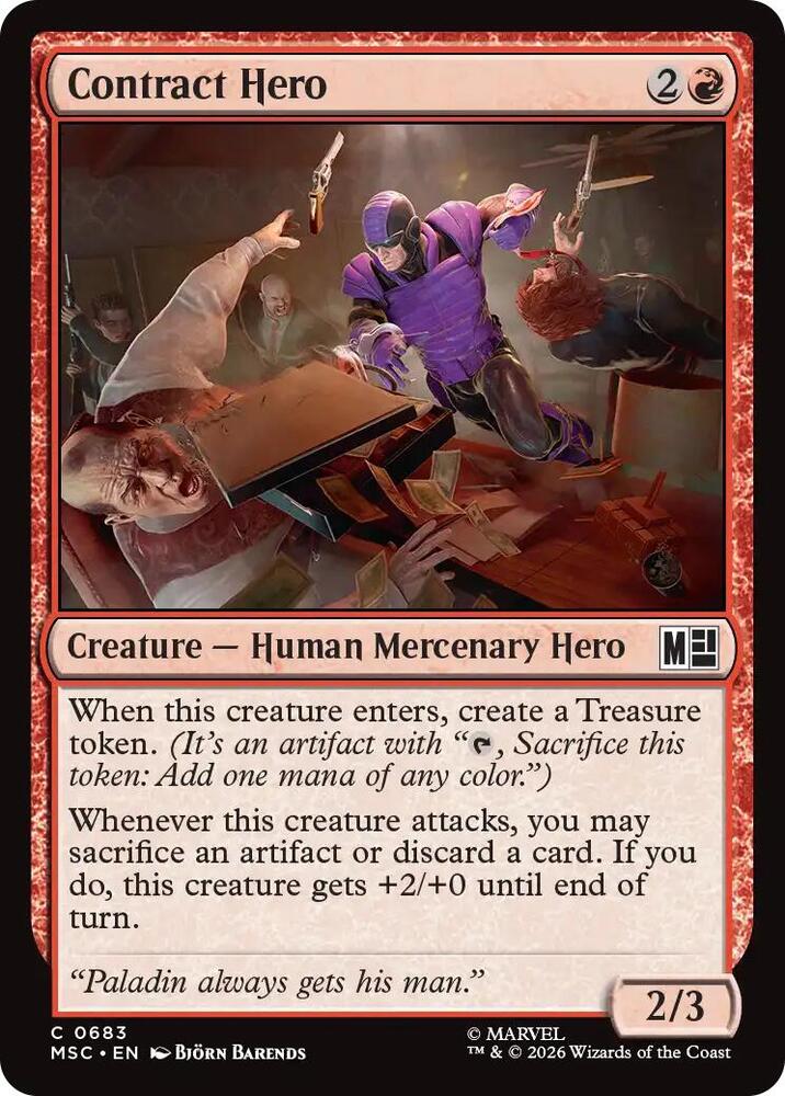 Contract Hero 683 (Commander: Marvel Super Heroes) 