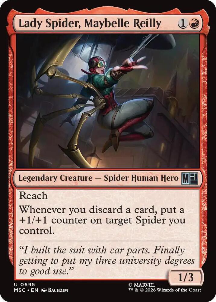 Lady Spider, Maybelle Reilly 695 (Commander: Marvel Super Heroes) 